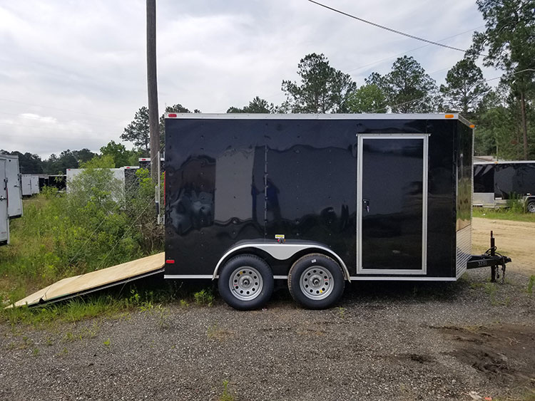 7x20 RollingVault Tandem Axle V Nose Trailer | Enclosed Trailers