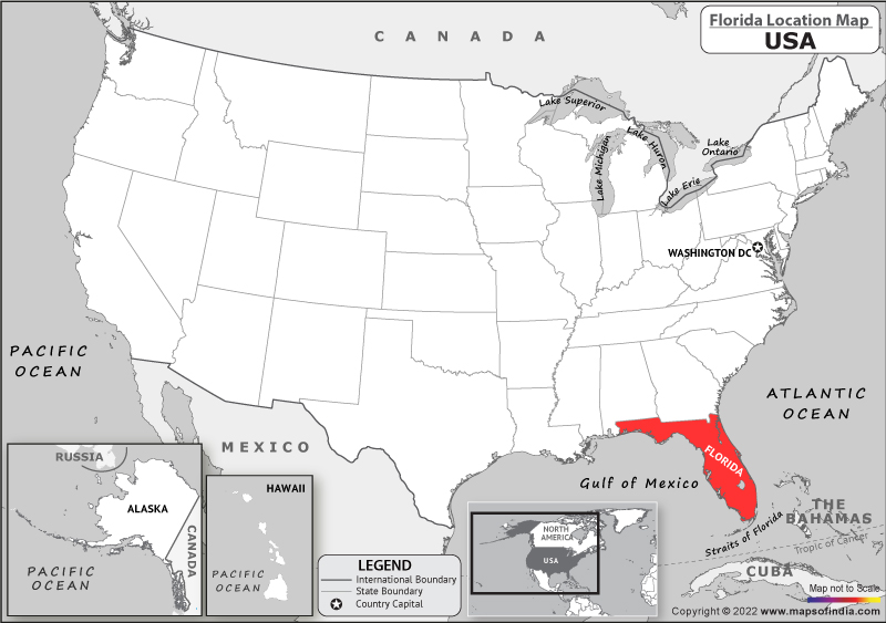 Florida Location Map