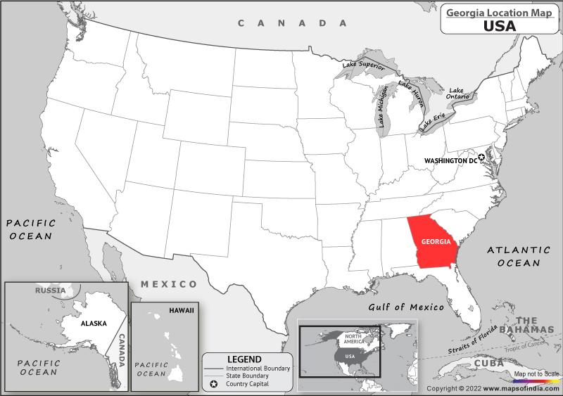 Georgia Location Map