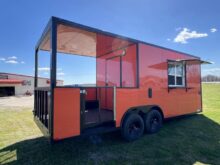 Half Wall Porch BBQ Cargo Trailer