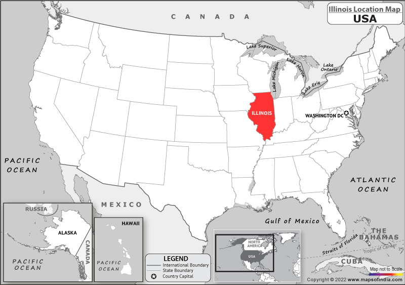 Illinois Location Map