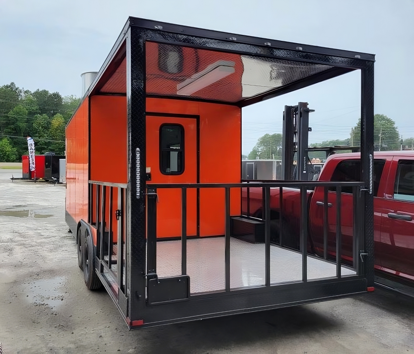 Open Porch BBQ Cargo Trailer