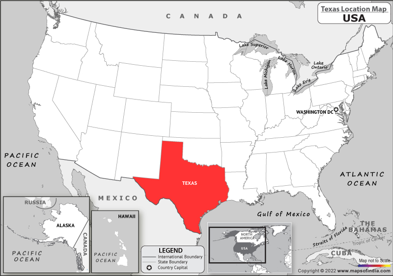 Texas Location Map